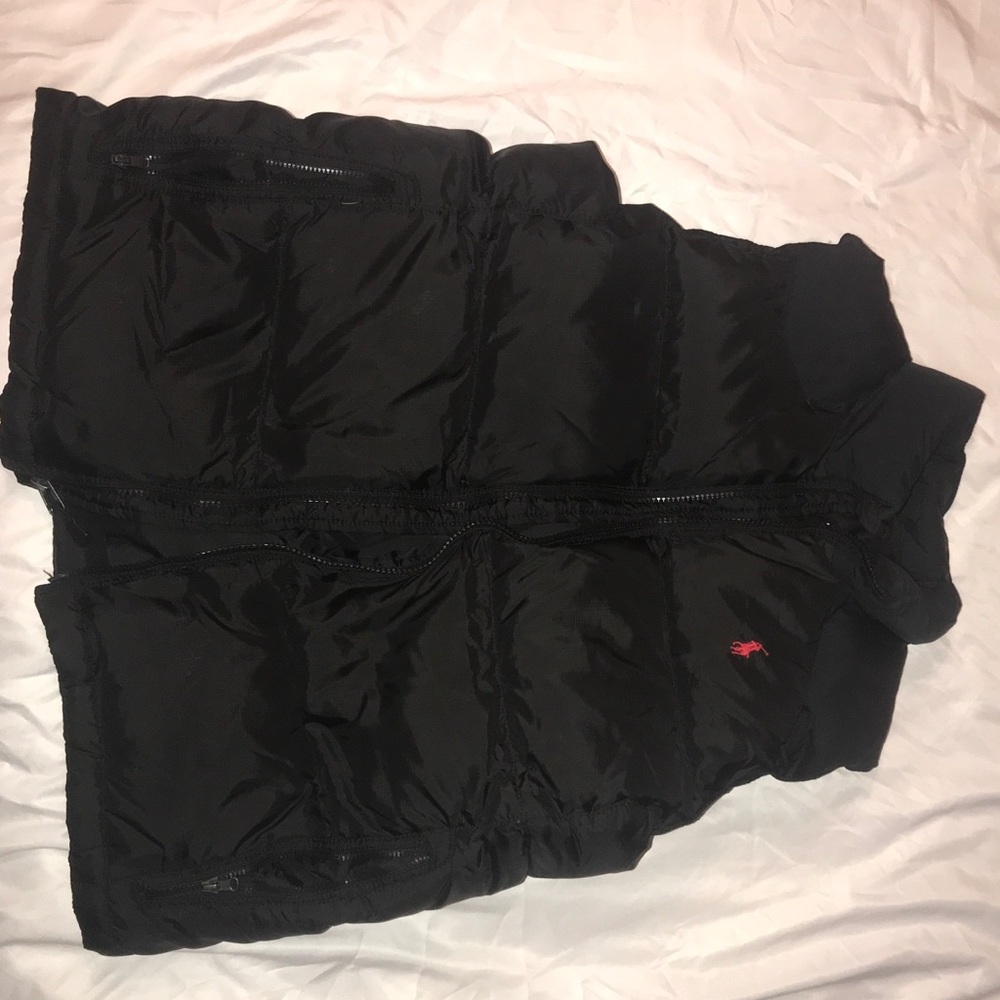 Black Polo Puffer Vest